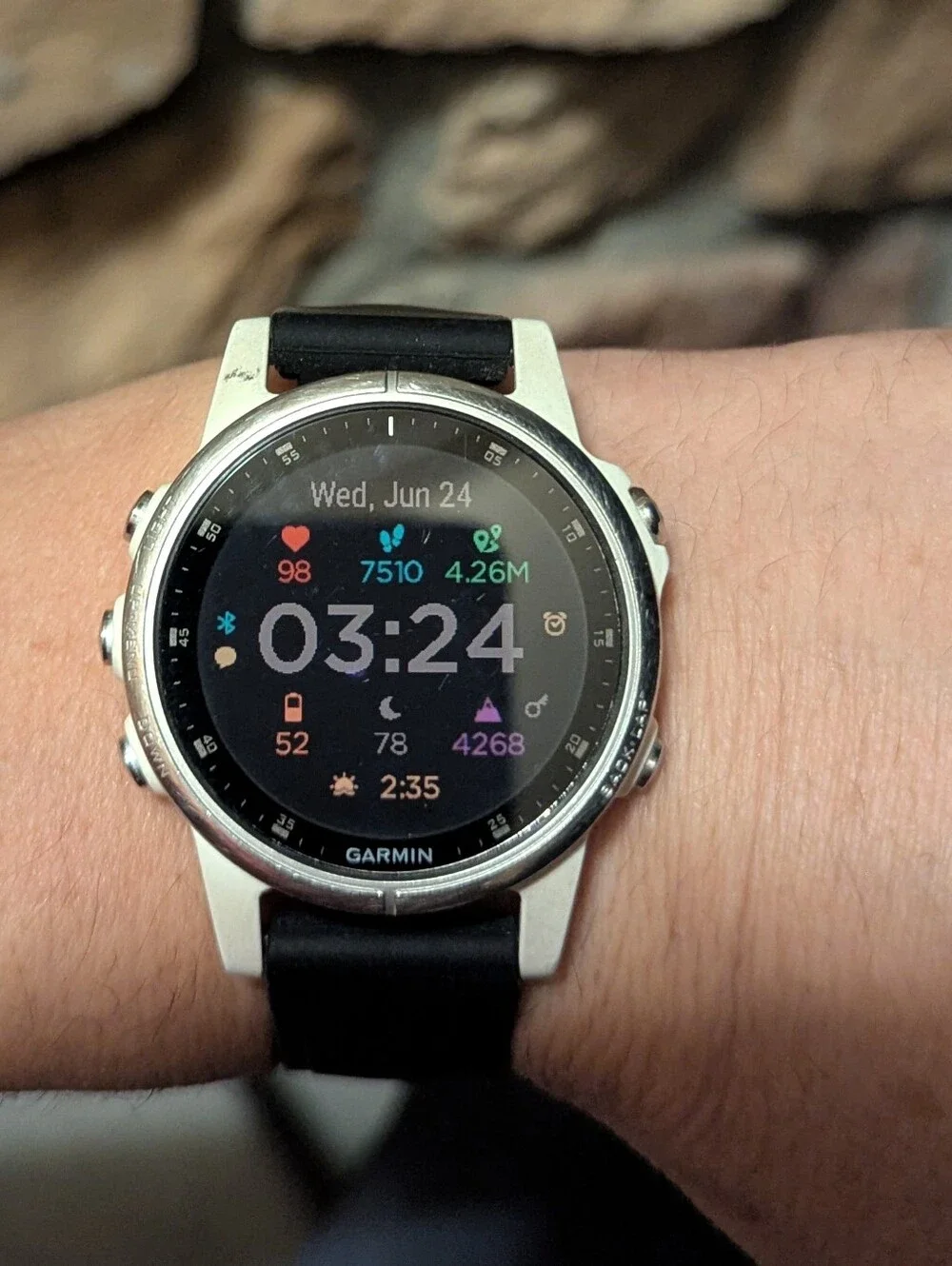 Garmin Fenix 5 S Plus W/4 Bands & Charger